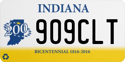 IN license plate 909CLT