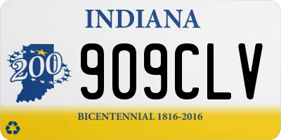 IN license plate 909CLV