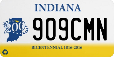 IN license plate 909CMN