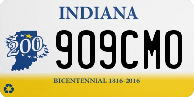 IN license plate 909CMO