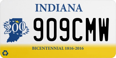 IN license plate 909CMW