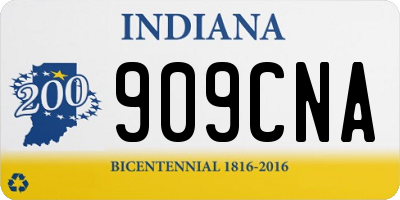 IN license plate 909CNA