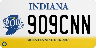 IN license plate 909CNN