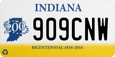 IN license plate 909CNW