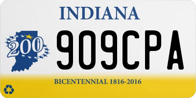 IN license plate 909CPA