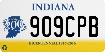 IN license plate 909CPB