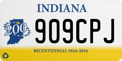 IN license plate 909CPJ