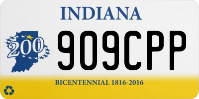 IN license plate 909CPP
