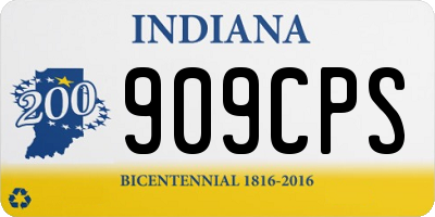 IN license plate 909CPS
