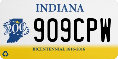IN license plate 909CPW