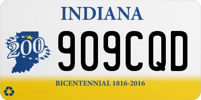IN license plate 909CQD