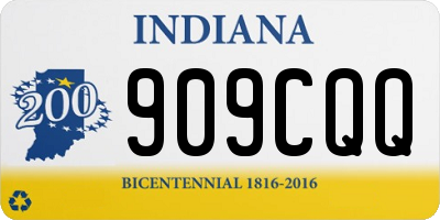 IN license plate 909CQQ