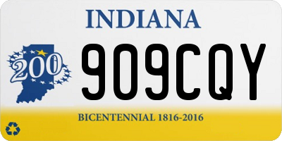 IN license plate 909CQY