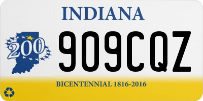 IN license plate 909CQZ