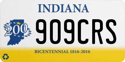 IN license plate 909CRS
