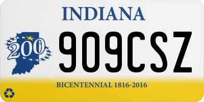 IN license plate 909CSZ