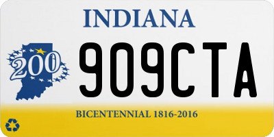 IN license plate 909CTA
