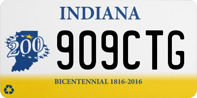 IN license plate 909CTG