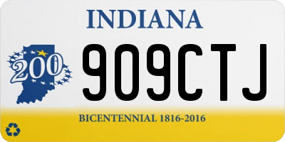 IN license plate 909CTJ