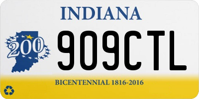 IN license plate 909CTL