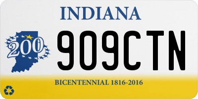 IN license plate 909CTN