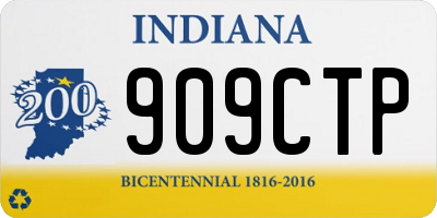 IN license plate 909CTP