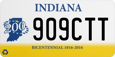 IN license plate 909CTT