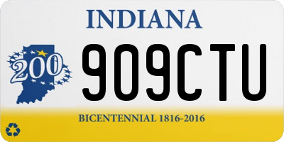 IN license plate 909CTU