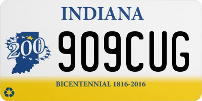 IN license plate 909CUG