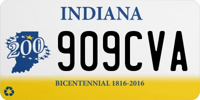 IN license plate 909CVA