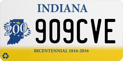 IN license plate 909CVE