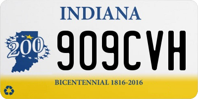 IN license plate 909CVH