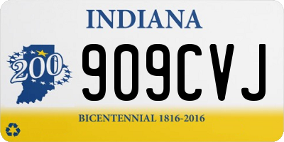 IN license plate 909CVJ