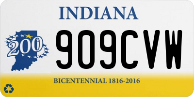IN license plate 909CVW