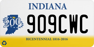 IN license plate 909CWC