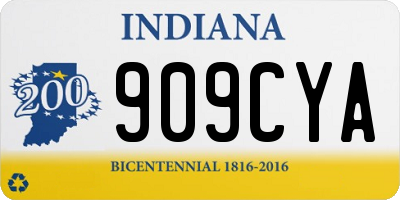 IN license plate 909CYA