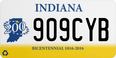 IN license plate 909CYB