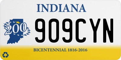 IN license plate 909CYN