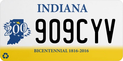 IN license plate 909CYV