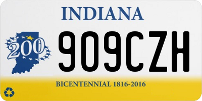 IN license plate 909CZH