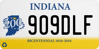 IN license plate 909DLF