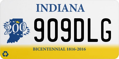 IN license plate 909DLG