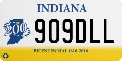 IN license plate 909DLL