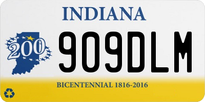 IN license plate 909DLM