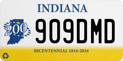 IN license plate 909DMD