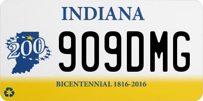 IN license plate 909DMG