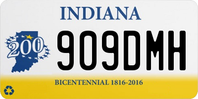 IN license plate 909DMH