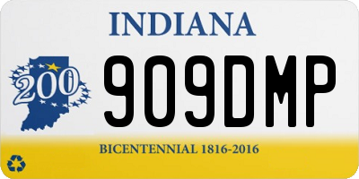 IN license plate 909DMP