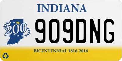IN license plate 909DNG