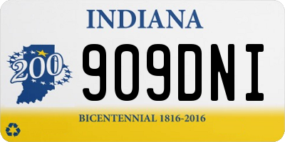 IN license plate 909DNI